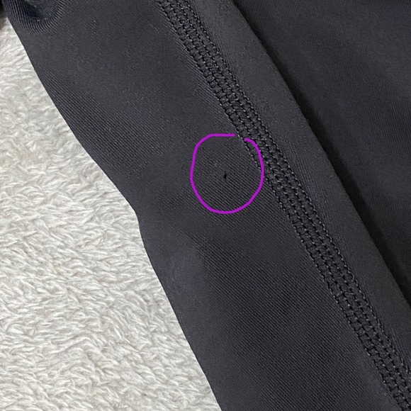 Lululemon Womens Black Jet Crop Slim Pant No Size Loungewear Drawstring *FLAW* - Picture 8 of 8